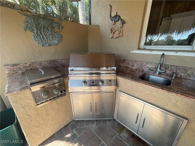2016 El Dorado Pkwy W, Cape Coral, FL 33914 - view of patio / terrace featuring area for grilling and a sink