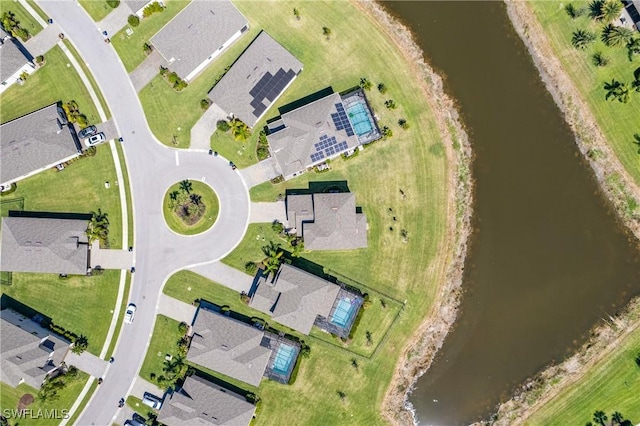 bird's eye view with a residential view