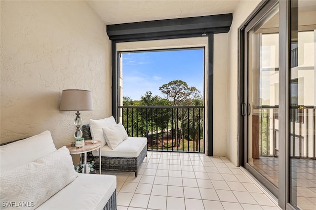 view of sunroom