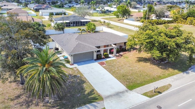 drone / aerial view featuring a residential view