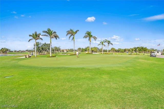 view of property's community with golf course view