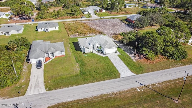 drone / aerial view with a residential view