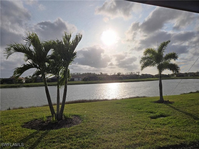 view of water feature