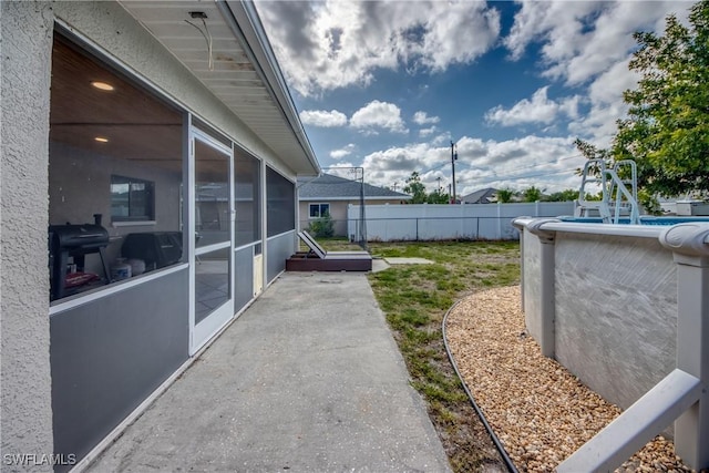 618 SE 26th St, Cape Coral, FL 33904 - view of yard with a sunroom