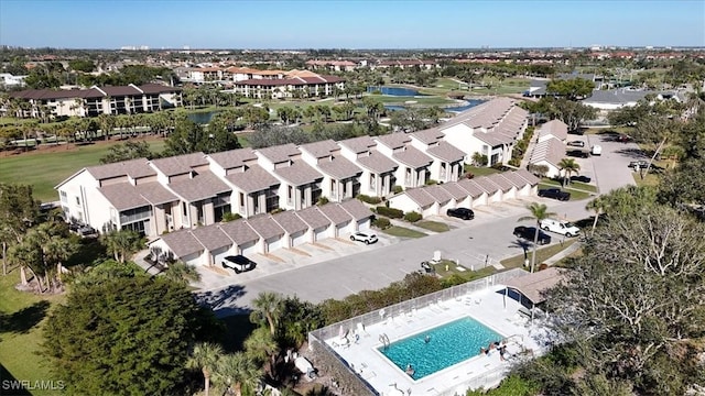 bird's eye view featuring a residential view