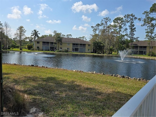 view of water feature