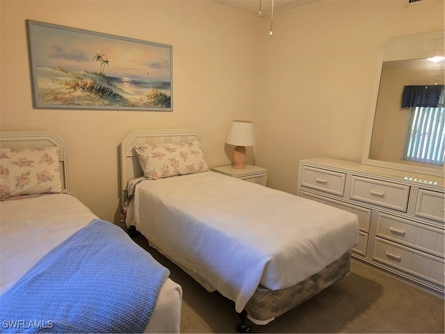 bedroom with carpet floors