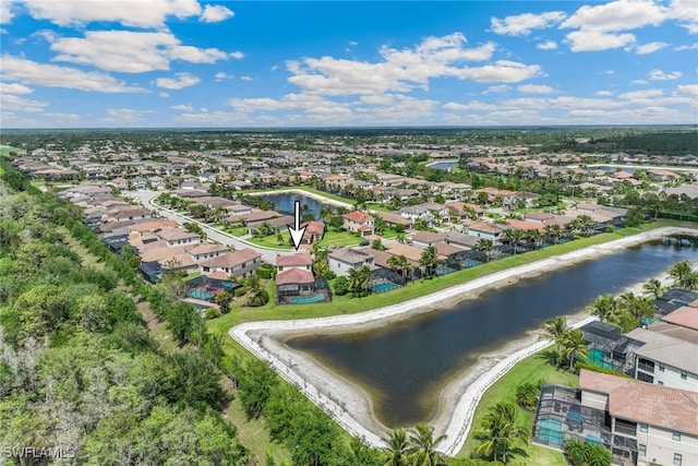 4360 Aurora St, Naples, FL 34119 - aerial perspective of suburban area featuring a nearby body of water