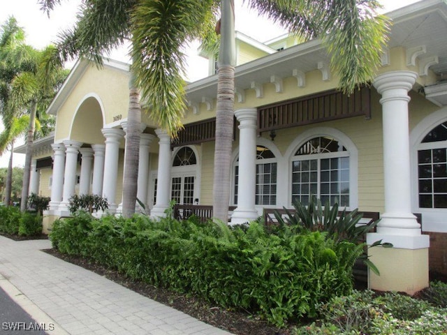 view of property exterior featuring stucco siding