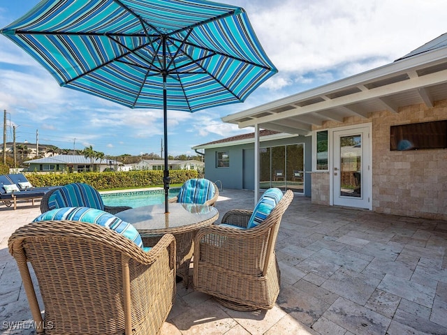 view of patio / terrace with outdoor dining space