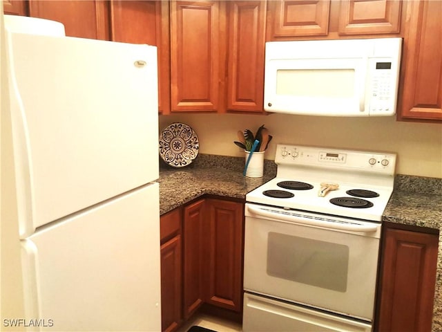 kitchen with white appliances