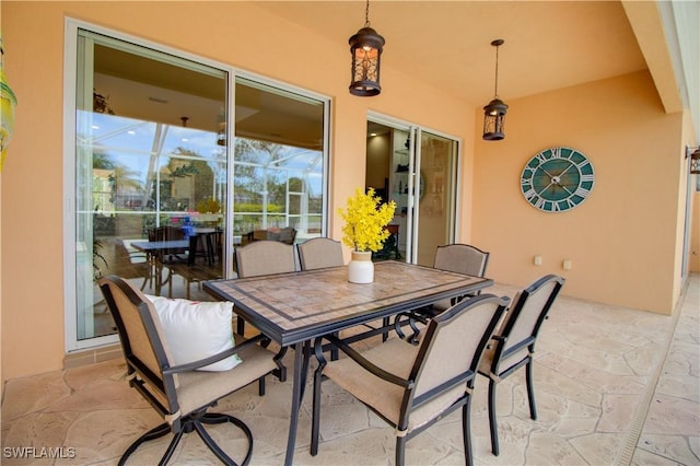 view of patio / terrace featuring outdoor dining area