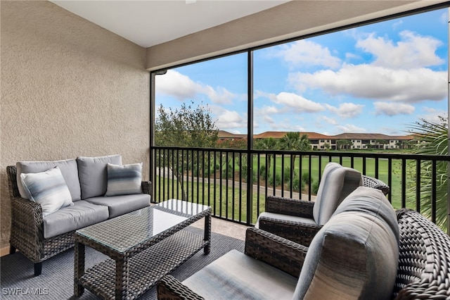 view of sunroom / solarium