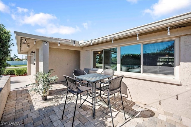 view of patio / terrace with outdoor dining area