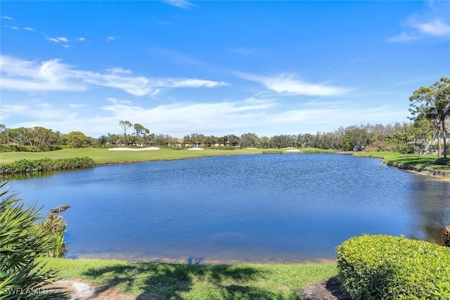 view of water feature