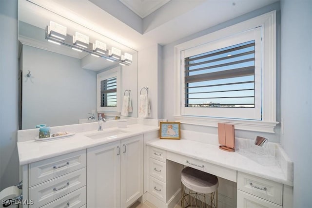 bathroom with vanity