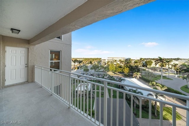 view of balcony