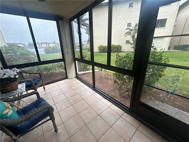 view of sunroom