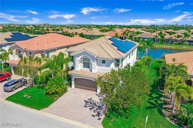 drone / aerial view featuring a residential view