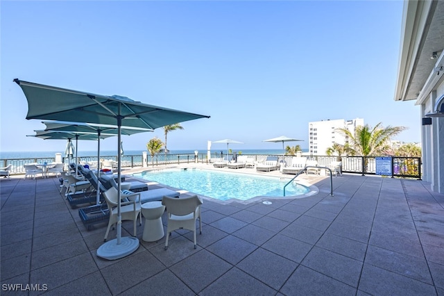 29115 W Teramo Way, Naples, FL 34110 - community pool with a patio and a water view