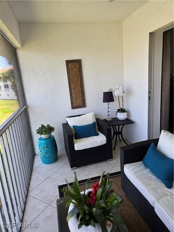 balcony with an outdoor living space