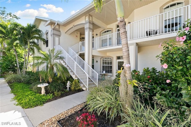 view of property with stairs