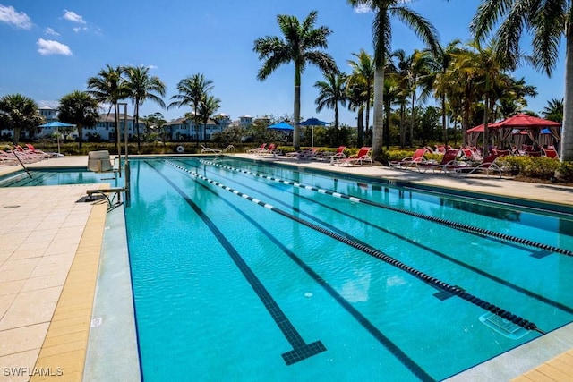 community pool featuring a patio