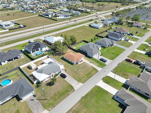 drone / aerial view featuring a residential view