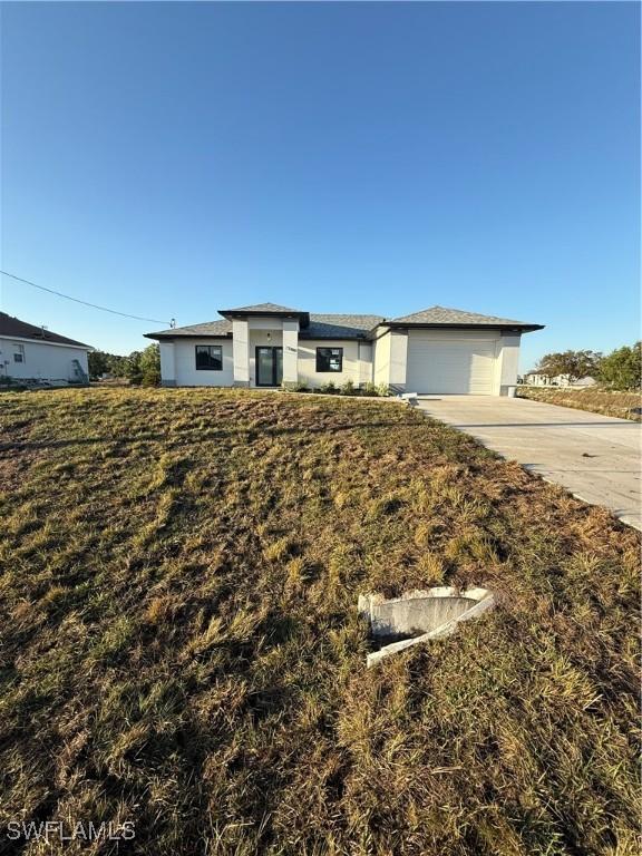 view of front of home with stucco siding