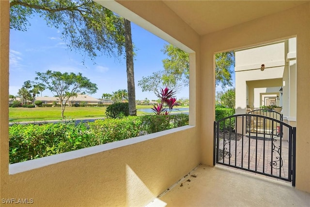 view of balcony