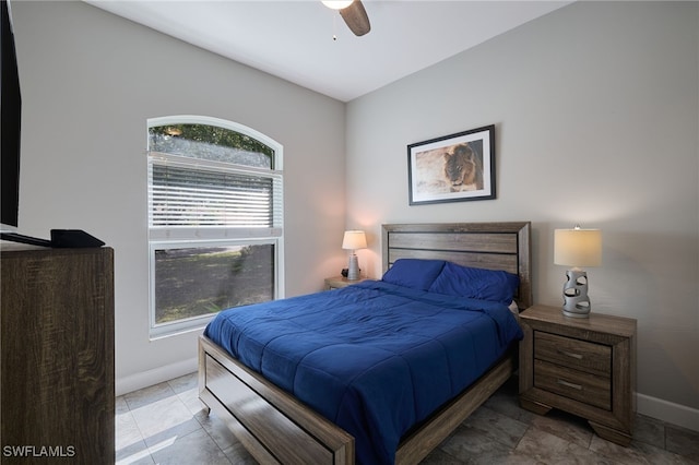 3381 Mystic River Dr, Naples, FL 34120 - bedroom featuring baseboards and ceiling fan