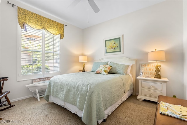 12922 Kedleston Cir, Fort Myers, FL 33912 - bedroom featuring carpet, ceiling fan, and baseboards