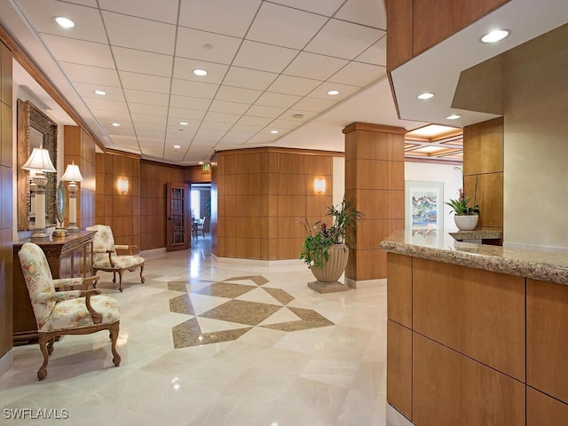 view of reception area