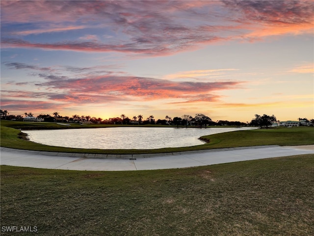 property view of water