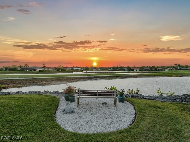 property view of water