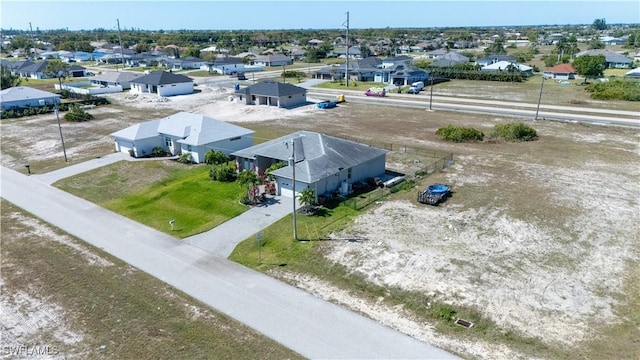 drone / aerial view with a residential view