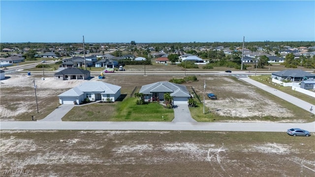 bird's eye view featuring a residential view