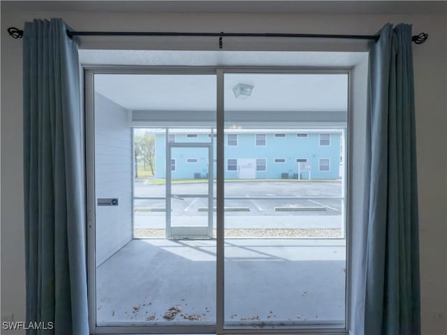 view of doorway to outside