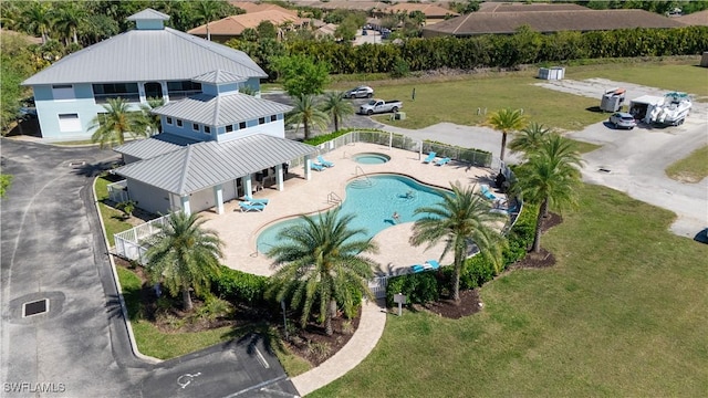 birds eye view of property