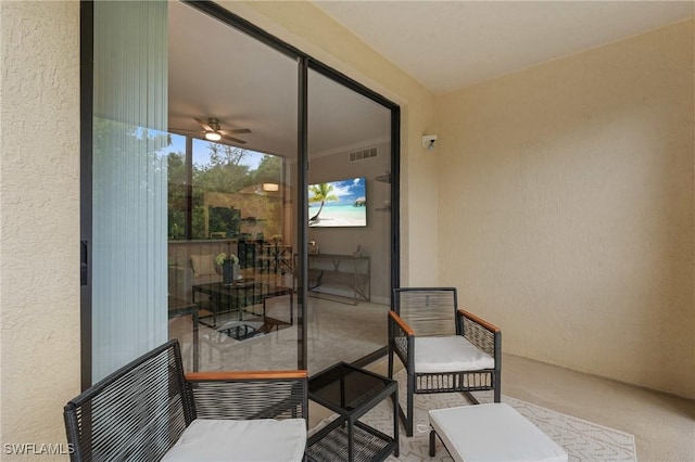 view of patio / terrace with visible vents