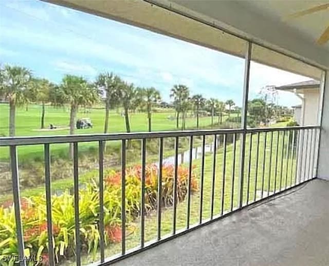 view of balcony