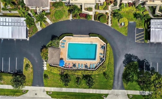 birds eye view of property