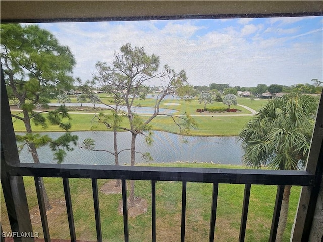 view of water feature