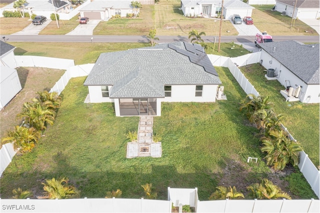 birds eye view of property featuring a residential view