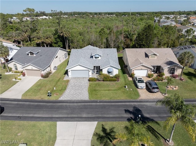 birds eye view of property featuring a residential view