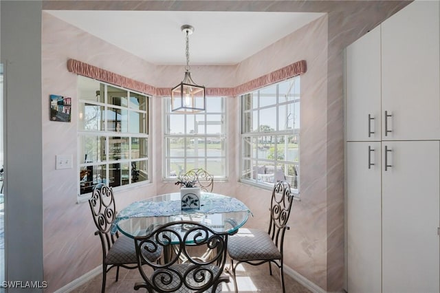 view of dining room