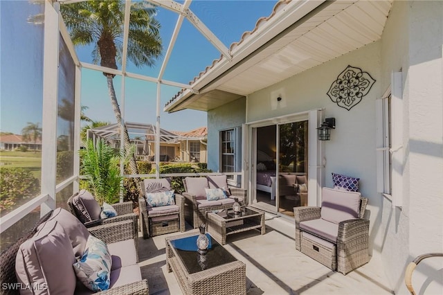 view of sunroom / solarium