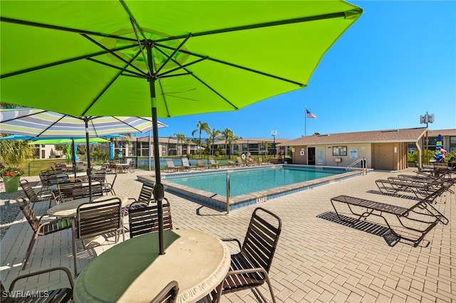 community pool featuring a patio