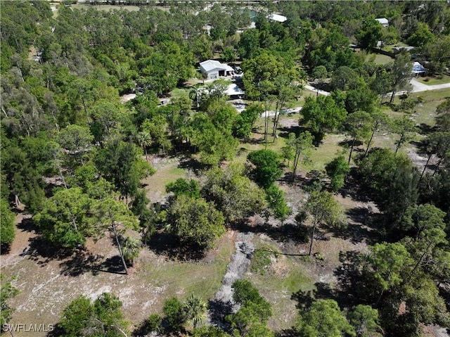 19230 Poor Ln, North Fort Myers, FL 33917 - drone / aerial view featuring a forest view