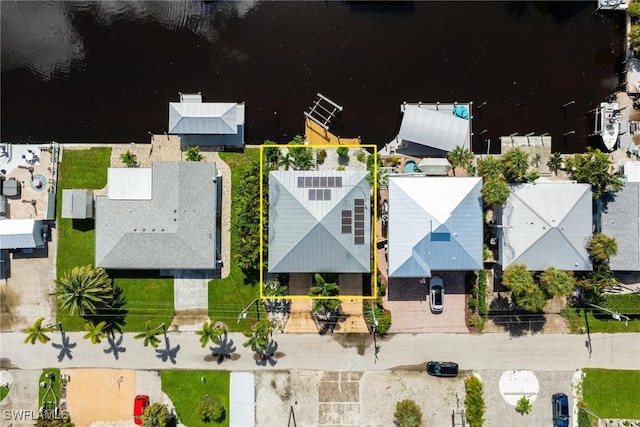 aerial view featuring a residential view